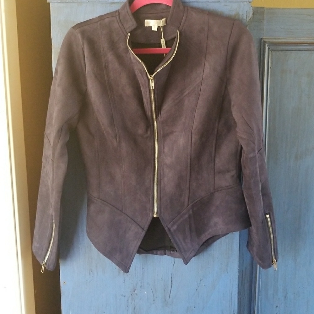 Solitude  by Ravi Khosla Faux Suede Jacket
